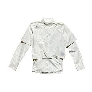 Bondage hardware button down shirt